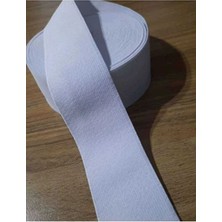 Çillor 4 Cm/20 Mt/beyaz Geniş Yassı Lastik/bel-Paça-Don-Elastik-Elbise V.b