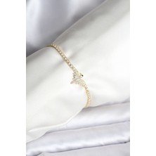 Ayder Timya Anka Kuşu Model Zirkon Taşlı Gold Renk Pirinç Su Yolu Kadın Bileklik - TJ-BB8098 TG/TMYA1395 226448