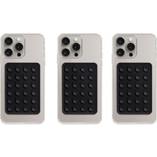 Ayder Timya Telefon Arkası Silikon Vantuz Güçlü Tutucu Siyah 3 Adet TG/Tmya1395 226398