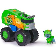 PopŞeker Paw Patrol Rescue Wheels Rocky Figürü ve Geri Dönüşüm Kamyonu – Mermi Fırlatıcılı Dev Tekerlekli Kurtarma Aracı