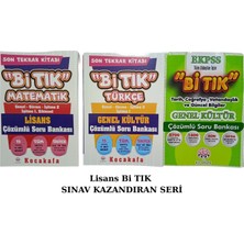 Kocakafa Yayınları Lisans Bi Tık Serisi 3'lü Set Matematik-Türkçe-Genel Kültür Sınav Kazandıran Set