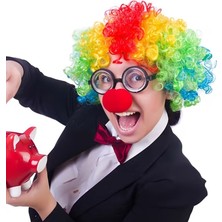 Ayder Timya Palyaço Kostüm Aksesuar Seti 3’lü – Peruk Burun Gözlük TG/Tmya1395 226566