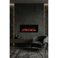 Zaya Masta 100 Cam Çerçeveli Elektrikli Şömine - Isıtıcısız, Sınırsız Renkli (Rgb), Kumandalı