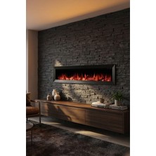 Zaya Magel 200 Metal Çerçeveli Elektrikli Şömine - Isıtıcısız, Sınırsız Renkli (Rgb), Kumandalı