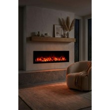 Zaya Masta 160 Cam Çerçeveli Elektrikli Şömine - Isıtıcısız, Sınırsız Renkli (Rgb), Kumandalı