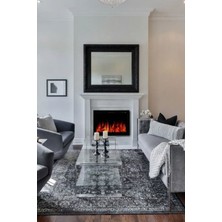 Zaya Masta 80 Cam Çerçeveli Elektrikli Şömine - Isıtıcısız, Sınırsız Renkli (Rgb), Kumandalı