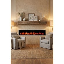 Zaya Masta 200 Cam Çerçeveli Elektrikli Şömine - Isıtıcısız, Sınırsız Renkli (Rgb), Kumandalı