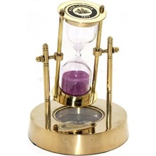 Bilfold Pirinç Pusulalı Kum Saati Model 1