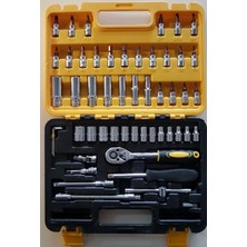 Bilfold Kutulu 53 Parça Lokma Takımı Araç Tamir Seti Cırcırlı Lokma Seti Takımı