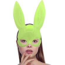 Bilfold Karanlıkta Yanan Glow Floresan Tavşan Maskesi