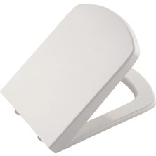 Bilfold Premium Lüks Kare Amartisörlü Yavaş Kapanan Klozet Kapağı