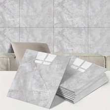 Bilfold Gri Mermer Desen Duvar Sticker (30X30)