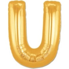 Bilfold Altın Sarısı Folyo Harf Balon 1 Metre