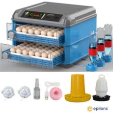 Bilfold 128 Yumurta Kapasiteli Tam Otomatik Kuluçka Makinesi - Civciv, Kaz, Hindi ve Ördek Yetiştiriciliği EPO-128M