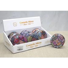 Bilfold Taşlı Yuvarlak El Aynası Kalın Model 1