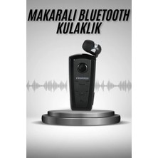 Bilfold Makaralı Bluetooth Kulakiçi Yaka Kulaklığı Kablosuz Kulaklık