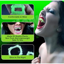 Bilfold Fosforlu Çift Damak Takma Vampir Dişi