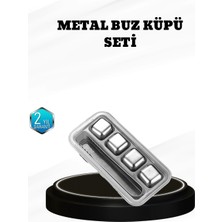 Bilfold 304 Paslanmaz Çelik Buz Küpü Seti Sulandırmadan Soğutan Yeniden Kullanılabilir