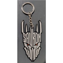 Lord Of The Rings Sauron Maskesi Anahtarlık 5 cm Yükseklik 3D Baskı Pla Plastik