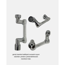 Bilfold 1080° Dönebilen Musluk Ucu – Su Tasarruflu, Esnek ve 360° Çift Eksenli Başlık (Kopya)