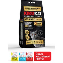 Grey Aktif Karbon Premıum Bentonit Kedi Kumu - 10L