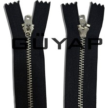 Güyap Yapı Tekstil 16 cm Metal (Sac) Fermuar  100 Adet [ Tip 4 - Lacivert - Kıbrıs Kafa ]