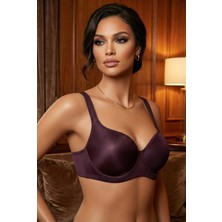 Le Jardin Amanda Toparlayıcı Telli Ultra Soft Mürdüm Sütyen C Cup