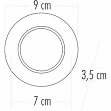 Bilfold Cata Ct 5260 8W Başak LED Spot 3 Renkli