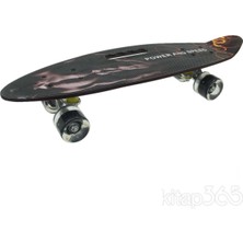 Bilfold 885 Desenli Orta Boy Işıklı Kaykay 60 cm