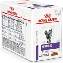 Royaı Canin Neutered Satiety Soslu Yaş Mama - Iştah Dengeleyici ve Kilo Kontrolü (12'li Paket)