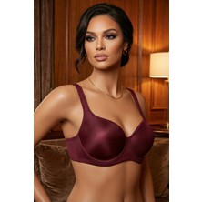 Le Jardin Amanda Toparlayıcı Telli Ultra Soft Bordo Sütyen C Cup
