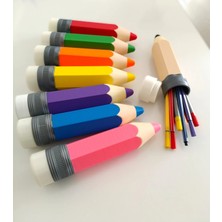 Bilfold Eco Lounge Kalem Şeklinde Kalemlik – Kırmızı Masaüstü Organizer