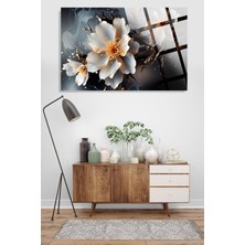 Petmudo AVM Harika Çiçek Görseli 4mm Kırılmaz Temperli Yüksek Çözünürlüklü Cam Tablo