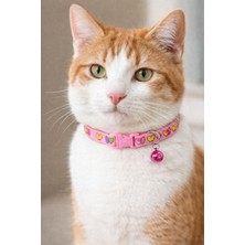 Petesia Yonca Desenli Kedi Boyun Tasmas 19X1 cm