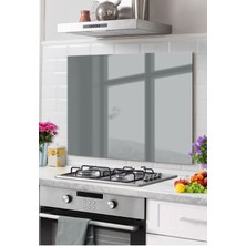 Petmudo AVM Premium Mutfak Cam Ocak Arkası Koruyucu Tezgah Ankastre Arkası Koruyucu | Gri