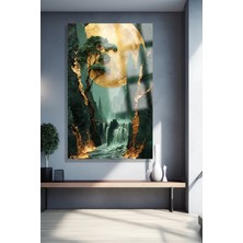 Petmudo AVM Ultra Yüksek Çözünürlüklü Cam Harika Çiçek Tablosu Kırılmaz Cam Tablo Ev, Salon, Hediyesi