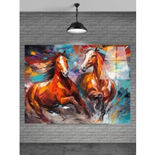 Petmudo AVM Yağlı Boya At Cam Tablo Ev Dekorasyon,balkon Dekorasyonu,dekoratif,duvar Tablo,mutfak Tablo