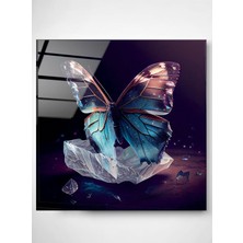 Petmudo AVM Kelebek Cam Tablo, Dekoratif Cam Tablo