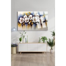 Petmudo AVM Ultra Yüksek Çözünürlüklü Cam Harika Çiçek Tablosu Kırılmaz Cam Tablo Ev, Salon, Hediyesi