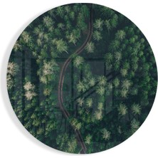 Petmudo AVM Yeşil Orman Cam Tablo | Hediyelik, Dekoratif, Ofis, Mutfak