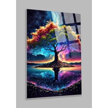 Petmudo AVM Ultra Yüksek Çözünürlüklü Renkli Ağaç Görseli Ev, Ofis, Hediyesi