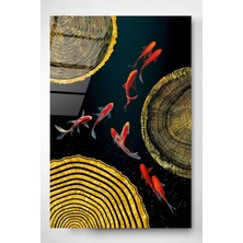 Petmudo AVM Balıklar Cam Tablo, Dekoratif Cam Tablo