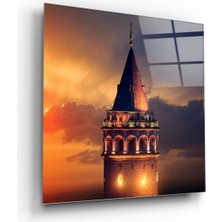 Petmudo AVM Galata Kulesi Cam Tablo