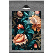 Petmudo AVM Sevilen Seri Altın Çiçekler Cam Tablosu