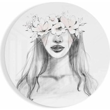 Petmudo AVM Çiçek Cam Tablo NO:1062 | Hediyelik, Dekoratif, Ofis, Mutfak