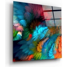 Petmudo AVM Renk Patlaması Cam Tablo | Hediyelik, Dekoratif, Ofis, Mutfak