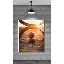 Petmudo AVM Taş Üstünde Taş Gün Batımı Temperli Cam Üzerine Sevgilinize Yılbaşı Hediye