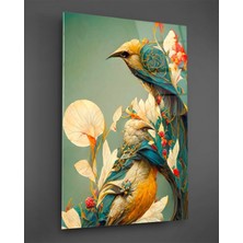 Petmudo AVM Renkli Sinek Kuşu Cam Tablo