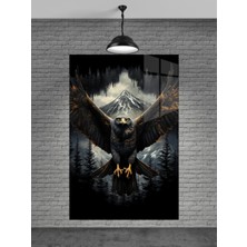 Petmudo AVM Kartal Cam Tablo Ev Dekorasyon,balkon Dekorasyonu,dekoratif,duvar Tablo,mutfak Tablo