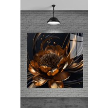 Petmudo AVM Gold Renkli Çiçekler Ev Dekorasyon,balkon Dekorasyonu,dekoratif,duvar Tablo,mutfak Tablo